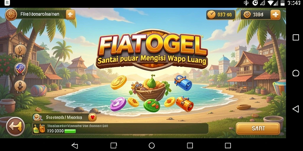 Tampilan gameplay menampilkan kesenangan bermain FIATOGEL yang seru.