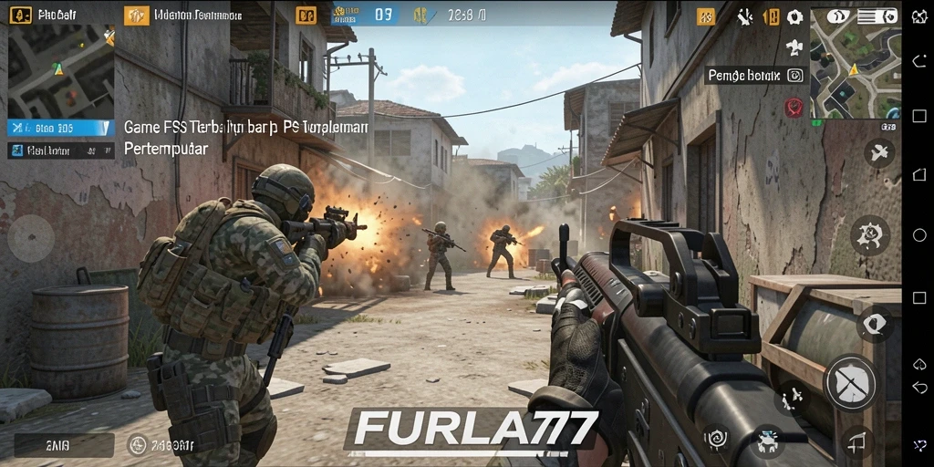Screenshot gameplay <strong>FURLA77</strong> dengan aksi menegangkan dari pertarungan FPS.