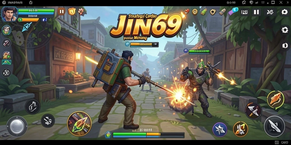 Tampilan gameplay JIN69 yang penuh aksi dan strategi.