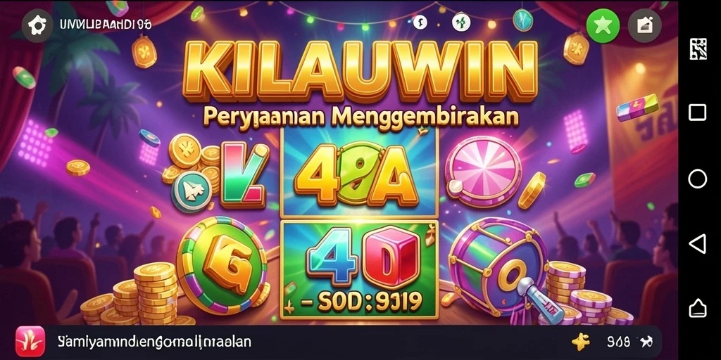 Screenshot utama KILAUWIN menampilkan keseruan gameplay slot yang menghibur.