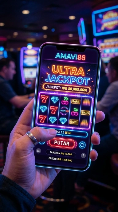 Tampilan utama aplikasi amavi88 dengan berbagai pilihan aplikasi.